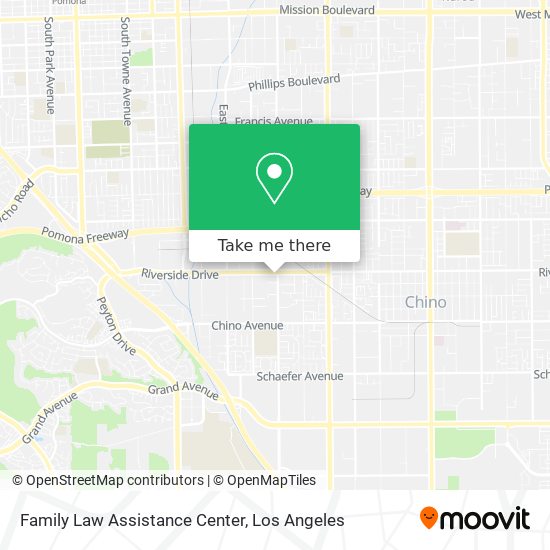 Family Law Assistance Center map