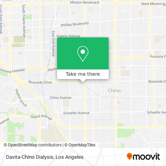 Davita-Chino Dialysis map