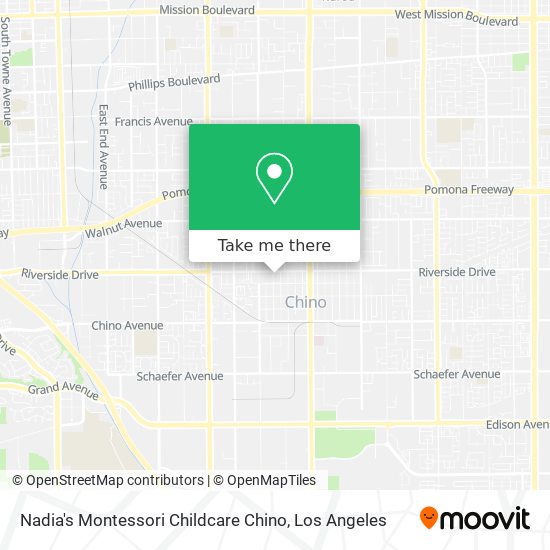 Nadia's Montessori Childcare Chino map
