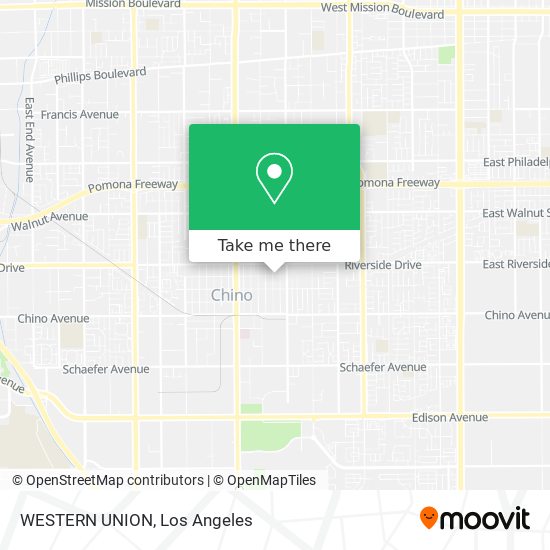 WESTERN UNION map