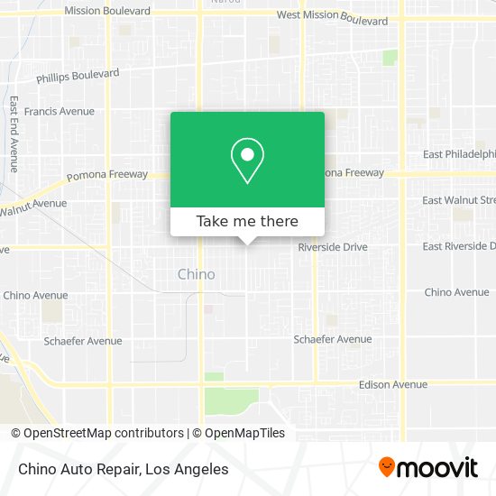 Mapa de Chino Auto Repair