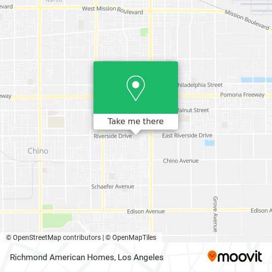 Richmond American Homes map