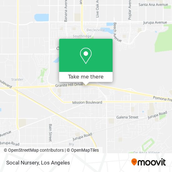 Mapa de Socal Nursery