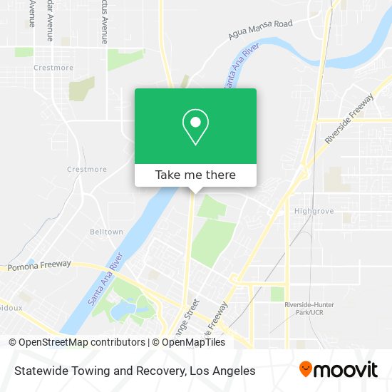 Mapa de Statewide Towing and Recovery