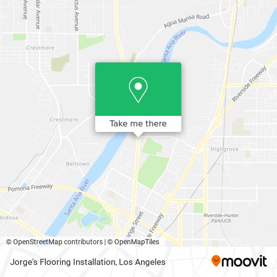 Jorge's Flooring Installation map