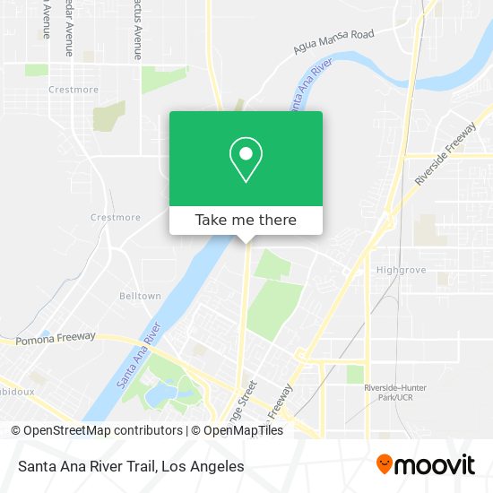 Santa Ana River Trail map