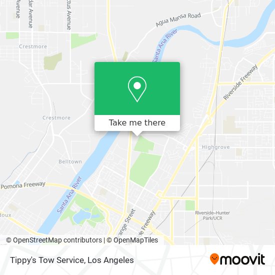 Tippy's Tow Service map