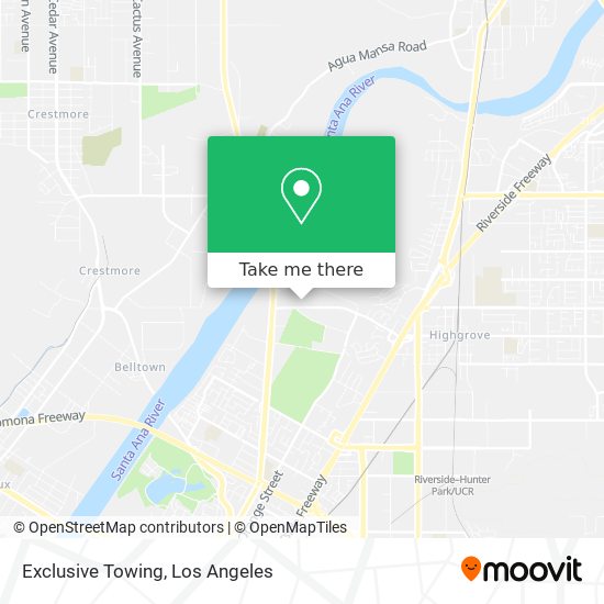 Mapa de Exclusive Towing