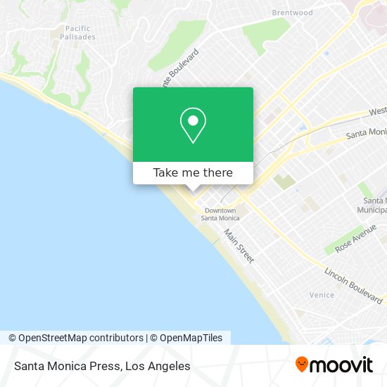 Mapa de Santa Monica Press