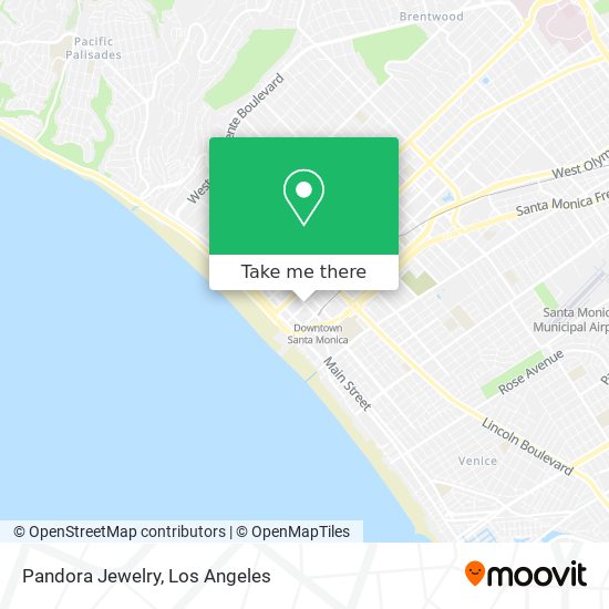 Mapa de Pandora Jewelry