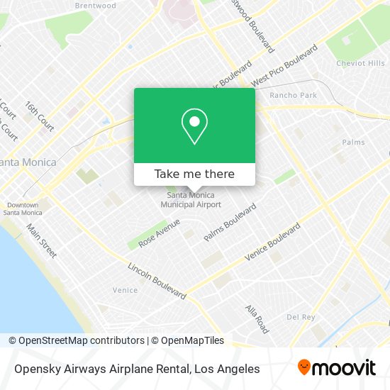 Opensky Airways Airplane Rental map