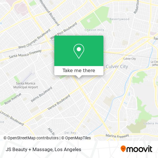 Mapa de JS Beauty + Massage
