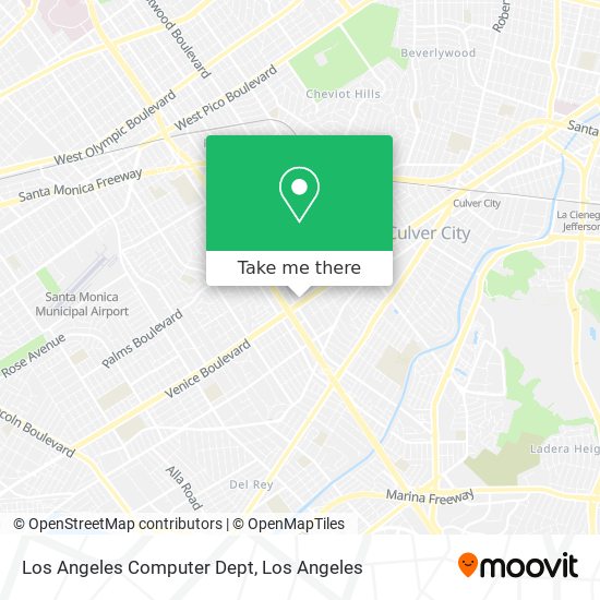 Mapa de Los Angeles Computer Dept