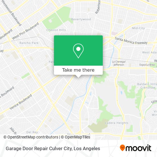 Mapa de Garage Door Repair Culver City