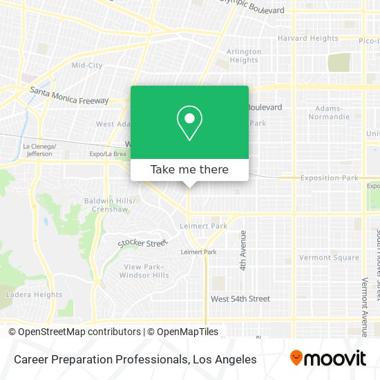 Career Preparation Professionals map