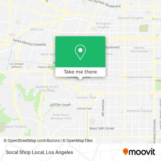 Socal Shop Local map