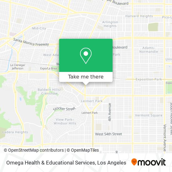 Omega Health & Educational Services map