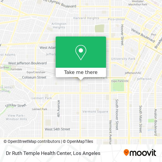 Mapa de Dr Ruth Temple Health Center