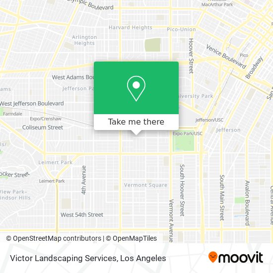 Victor Landscaping Services map