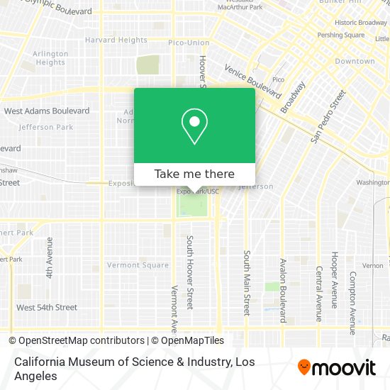 Mapa de California Museum of Science & Industry
