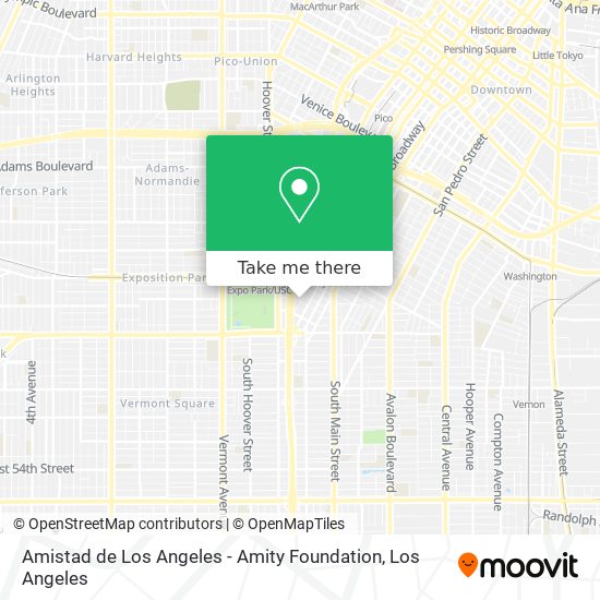 Amistad de Los Angeles - Amity Foundation map