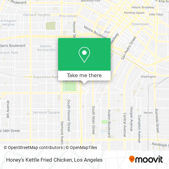 Honey's Kettle Fried Chicken map