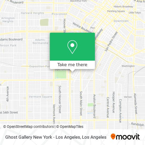 Ghost Gallery New York - Los Angeles map