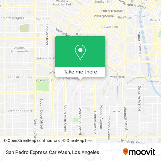Mapa de San Pedro Express Car Wash