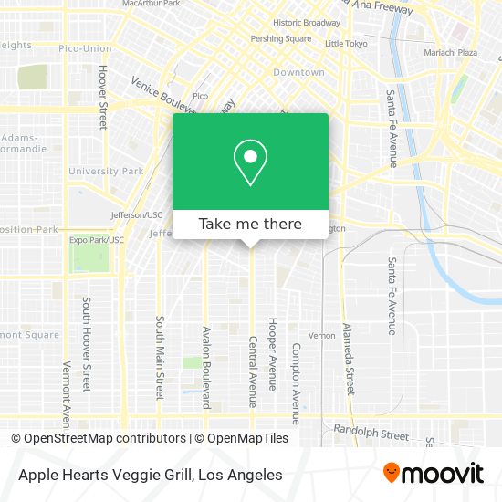 Mapa de Apple Hearts Veggie Grill