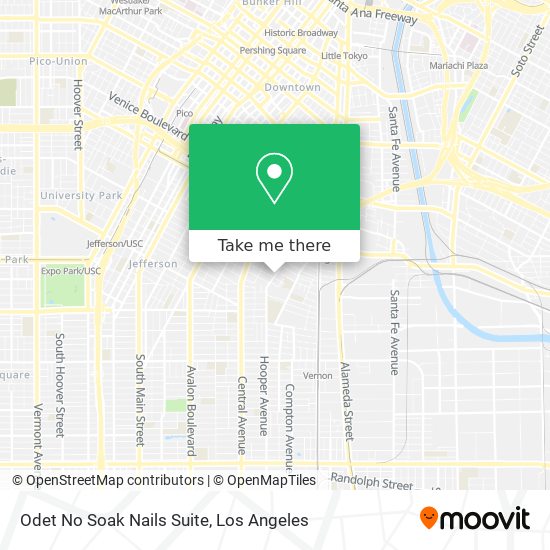 Odet No Soak Nails Suite map