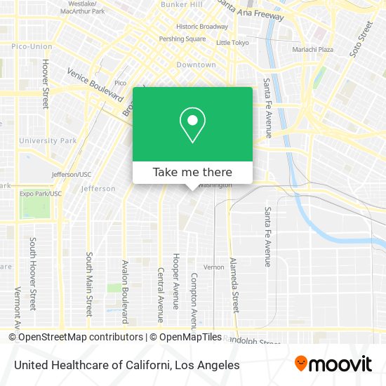 United Healthcare of Californi map