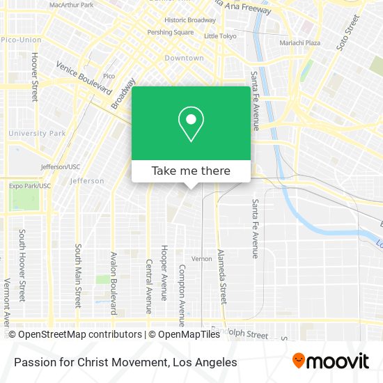 Mapa de Passion for Christ Movement