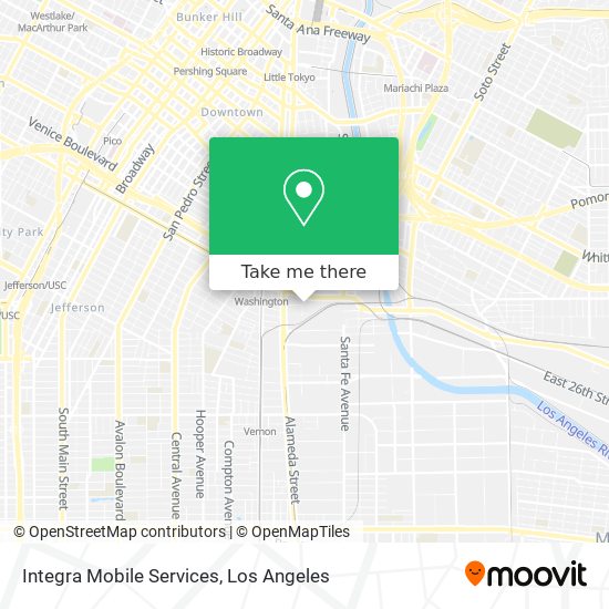 Mapa de Integra Mobile Services