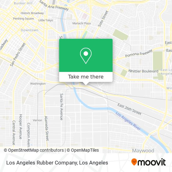 Los Angeles Rubber Company map