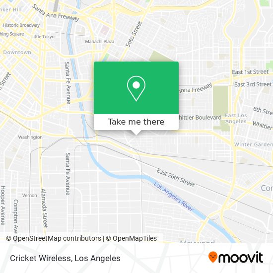 Mapa de Cricket Wireless