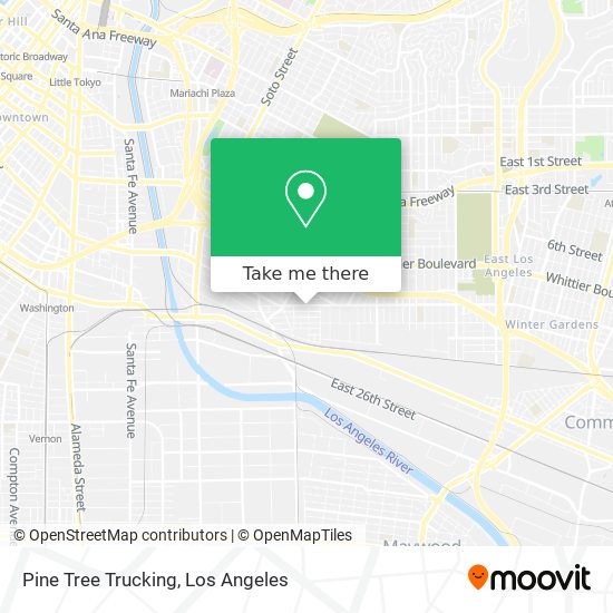 Pine Tree Trucking map