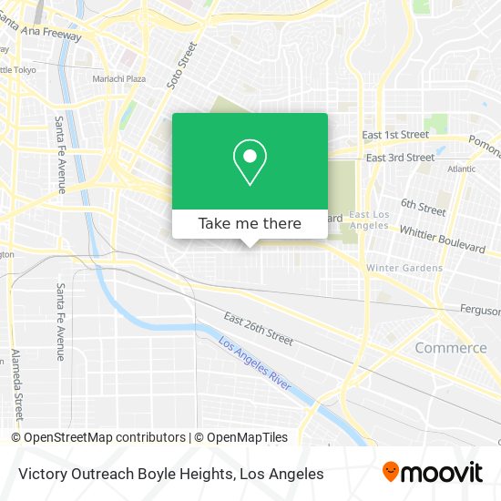 Victory Outreach Boyle Heights map