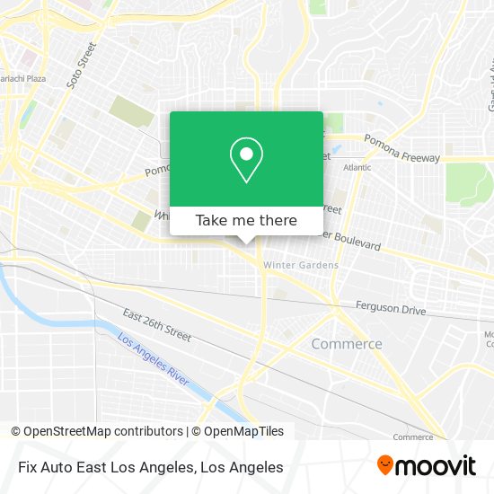 Mapa de Fix Auto East Los Angeles