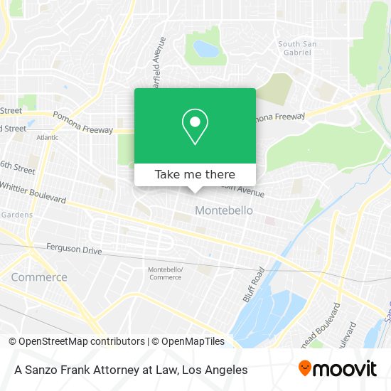 A Sanzo Frank Attorney at Law map