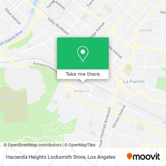 Mapa de Hacienda Heights Locksmith Store