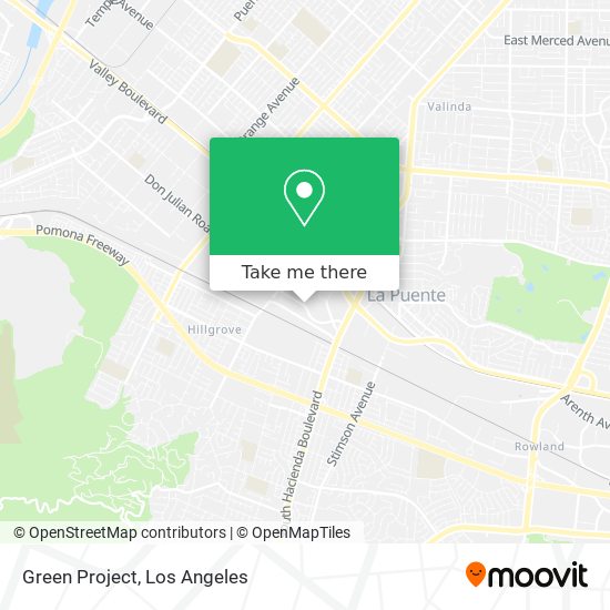 Green Project map