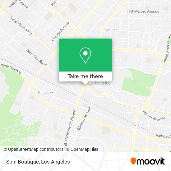 Spin Boutique map