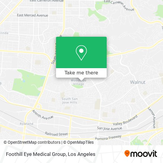 Foothill Eye Medical Group map