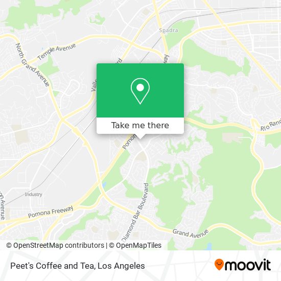 Mapa de Peet's Coffee and Tea