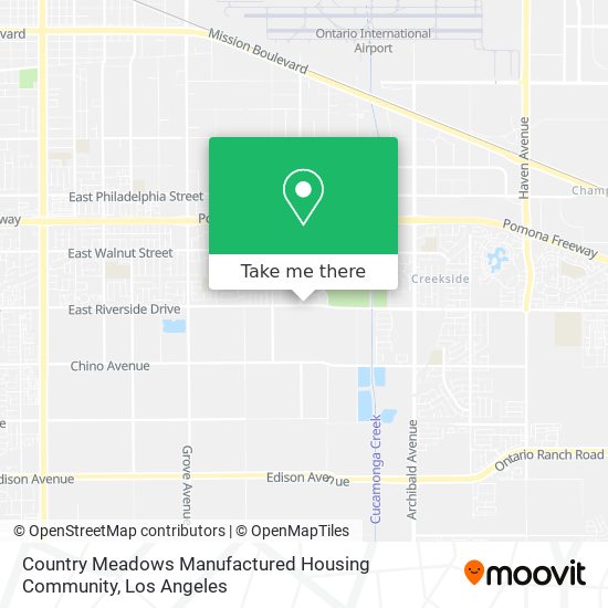 Country Meadows Manufactured Housing Community map