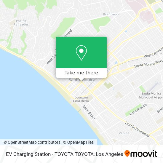 EV Charging Station - TOYOTA TOYOTA map