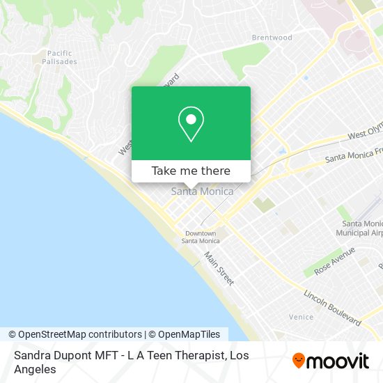 Sandra Dupont MFT - L A Teen Therapist map