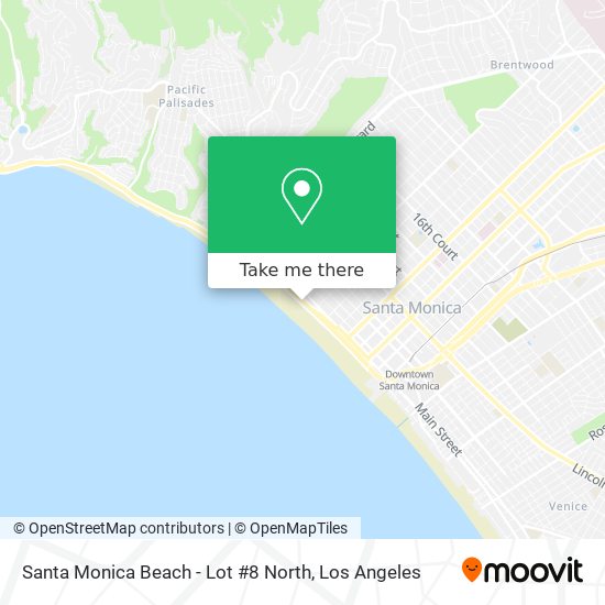 Santa Monica Beach - Lot #8 North map