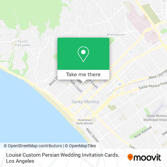 Louise Custom Persian Wedding Invitation Cards map