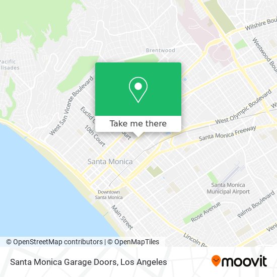 Mapa de Santa Monica Garage Doors